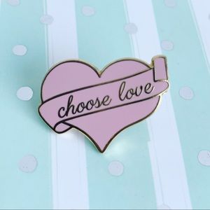 Love Wins Heart Enamel Pin